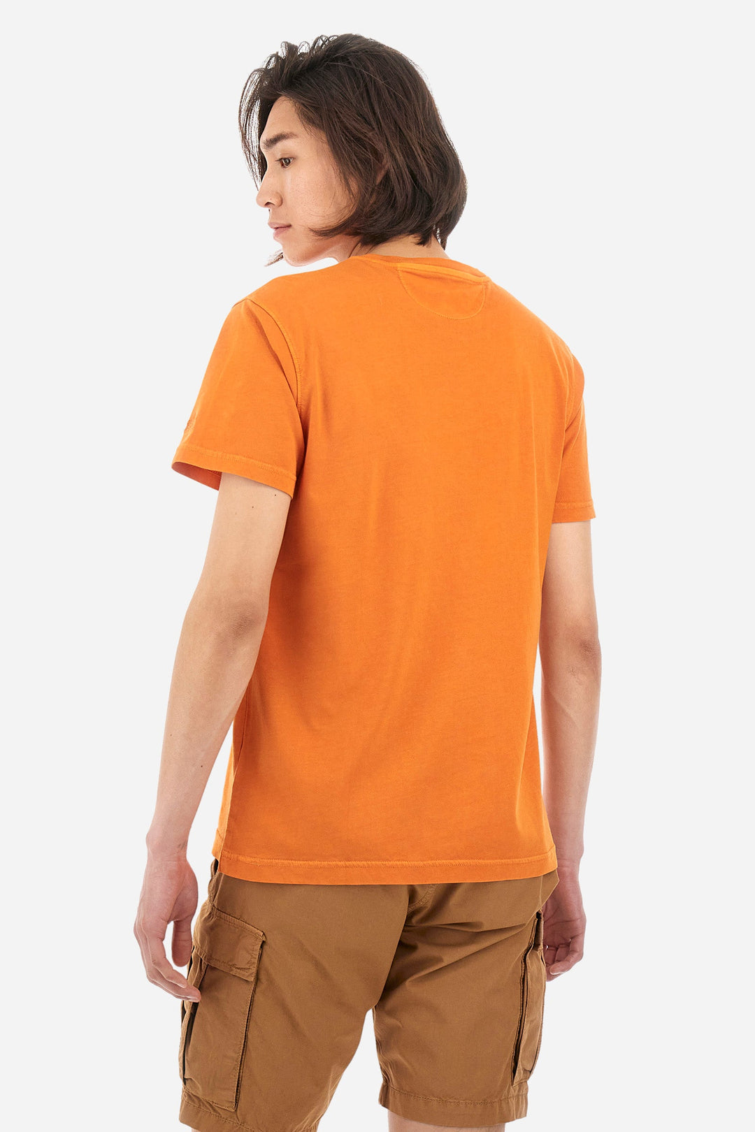 La Martina Regular Fit T-Shirts in Cotton -  YMR316-JS388- Concorde Fashion#color_brown-04192