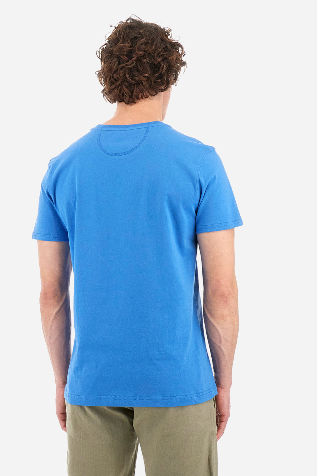 La Martina T-Shirts Regular Fit in Cotton -  YMR320-JS395- Concorde Fashion#color_blue-07205