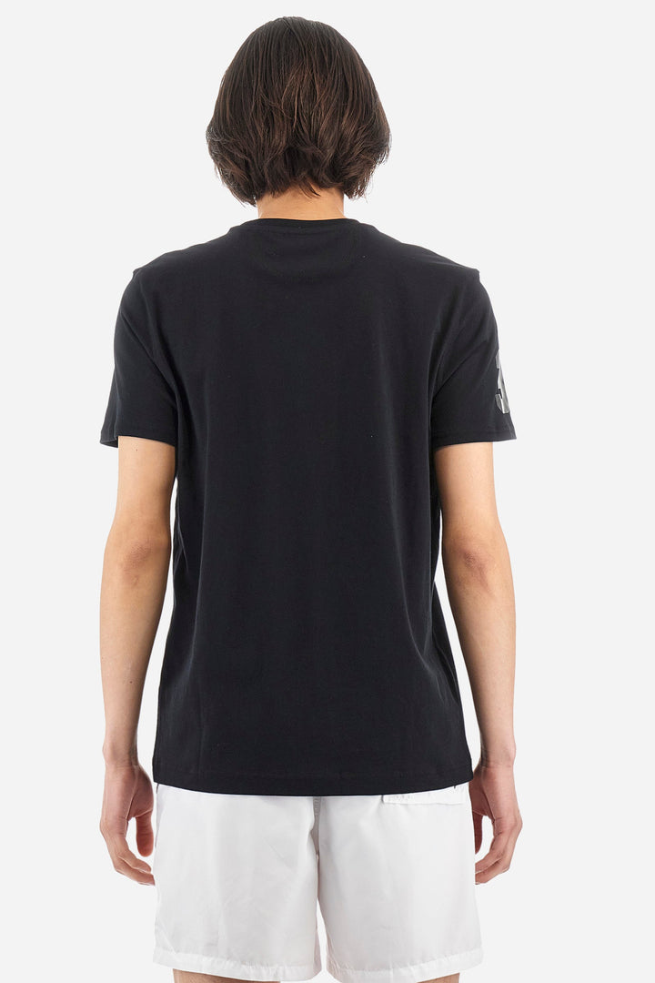 La Martina Regular Fit T-Shirts in Cotton -  YMR322-JS206- Concorde Fashion#color_black-09999