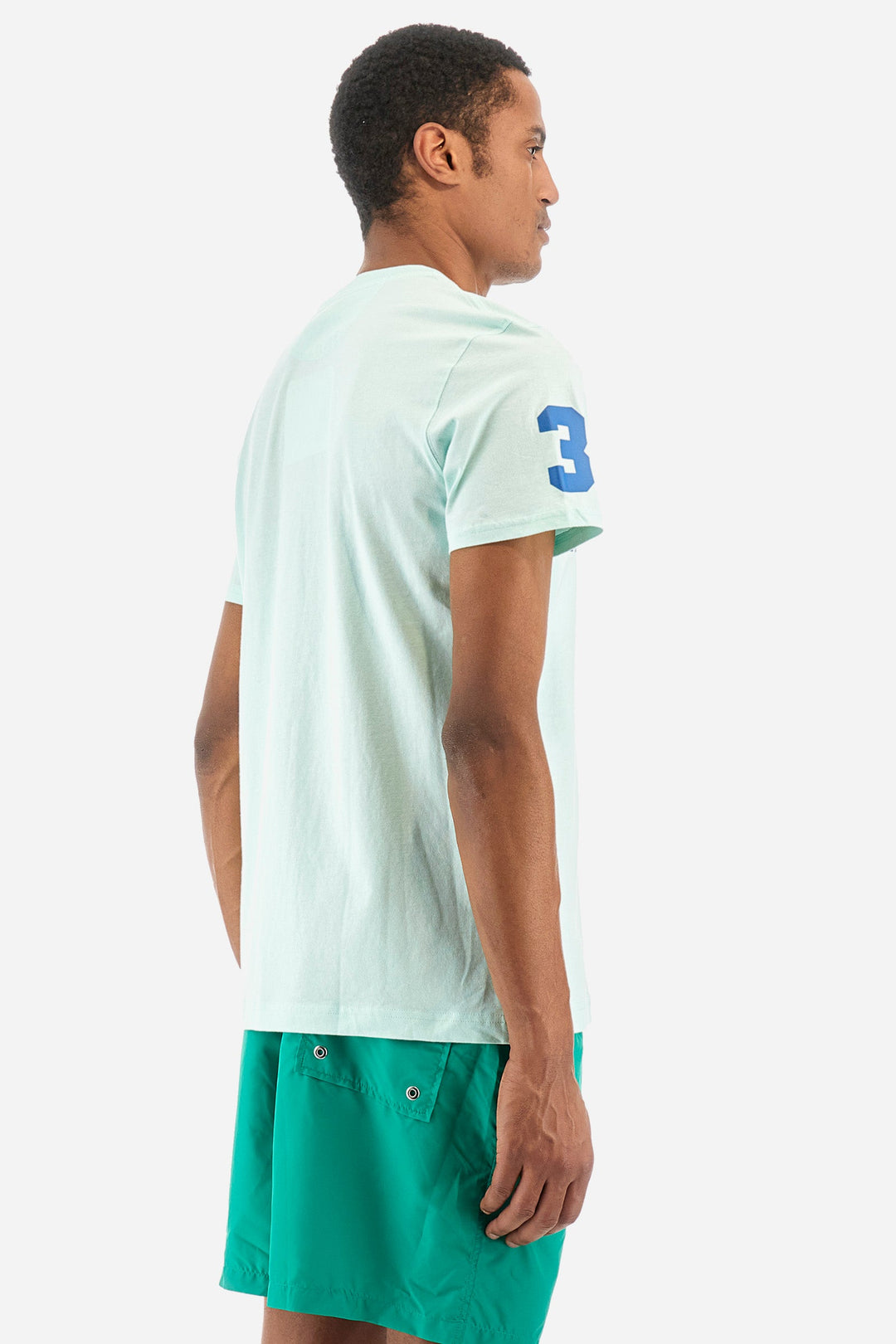 La Martina Regular Fit T-Shirts in Cotton -  YMR322-JS206- Concorde Fashion#color_green-07163