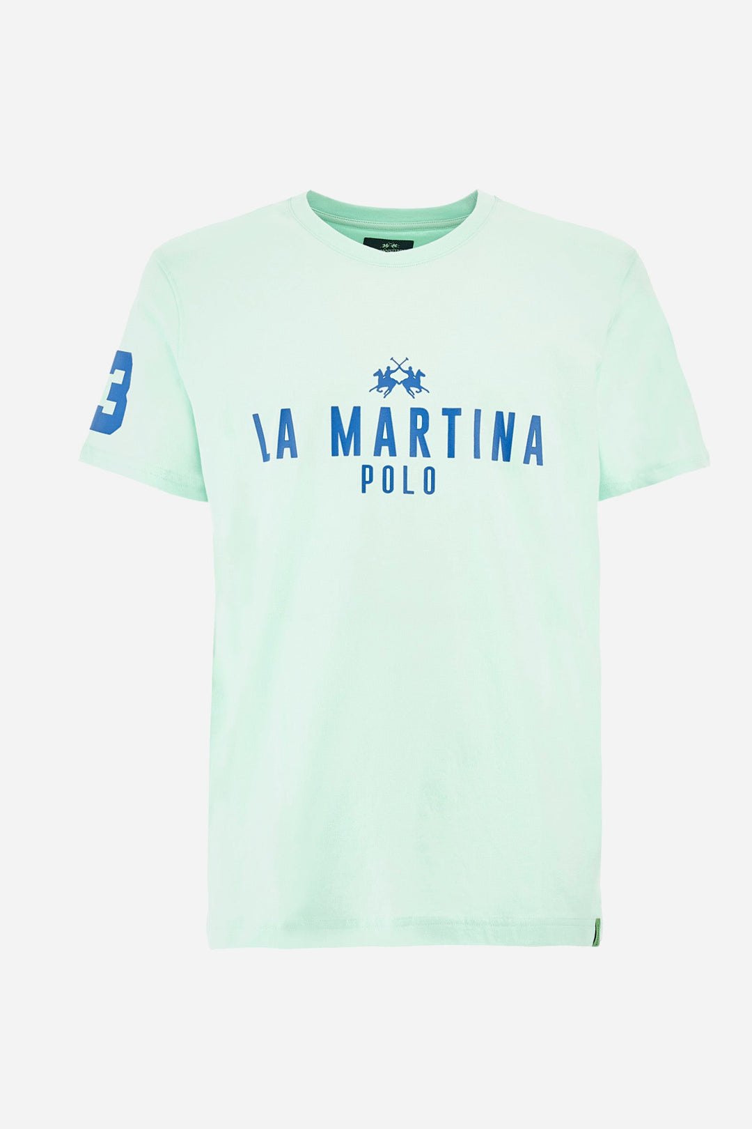 La Martina Regular Fit T-Shirts in Cotton -  YMR322-JS206- Concorde Fashion#color_green-07163
