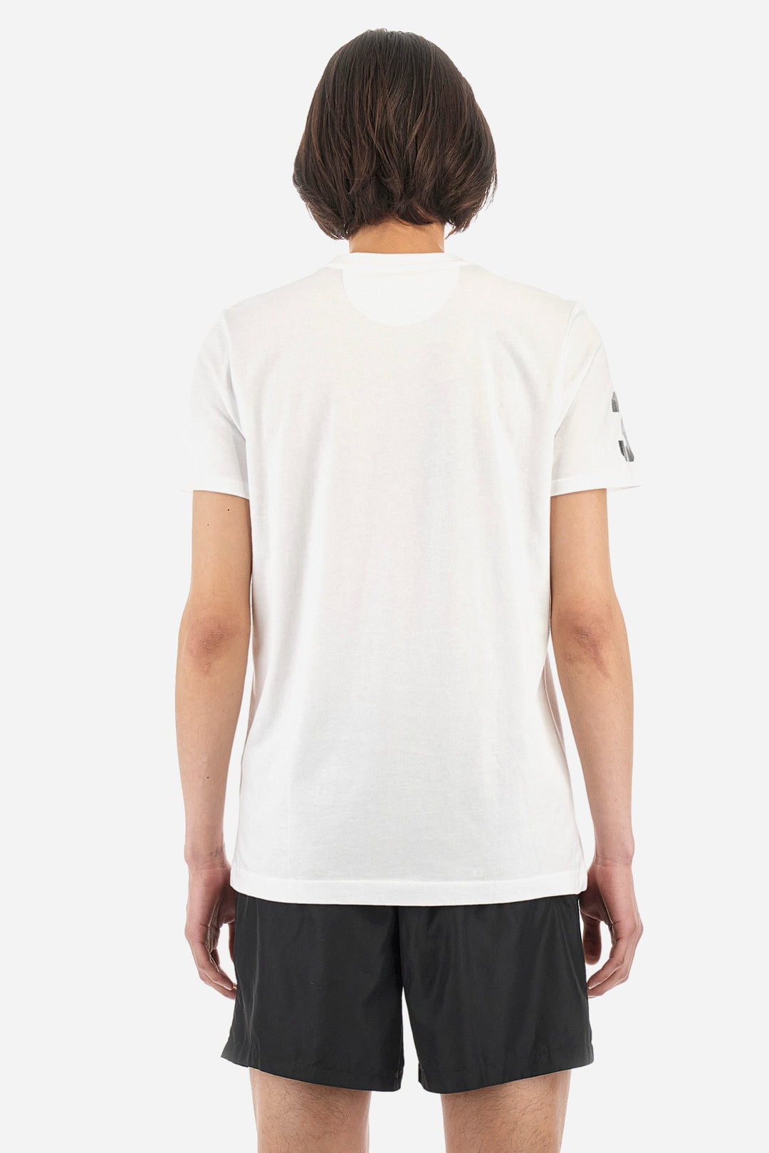 La Martina Regular Fit T-Shirts in Cotton -  YMR322-JS206- Concorde Fashion#color_white-00001