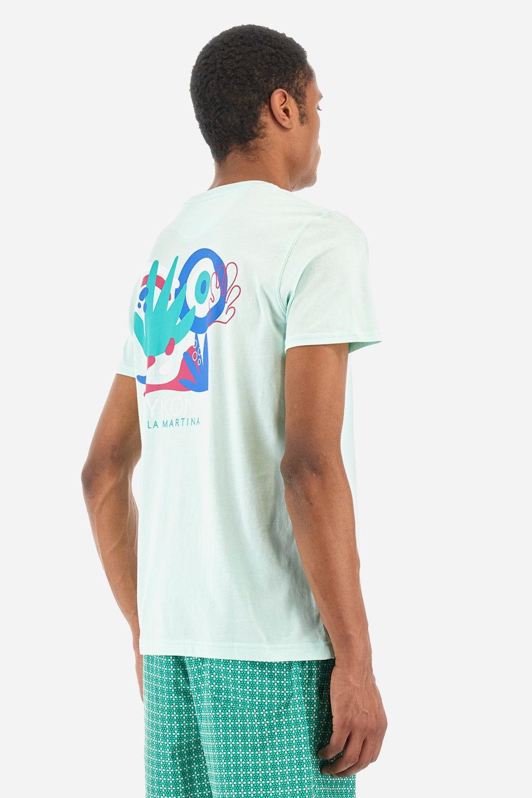 La Martina Regular Fit T-Shirts in Cotton -  YMR605-JS395- Concorde Fashion#color_green-07163