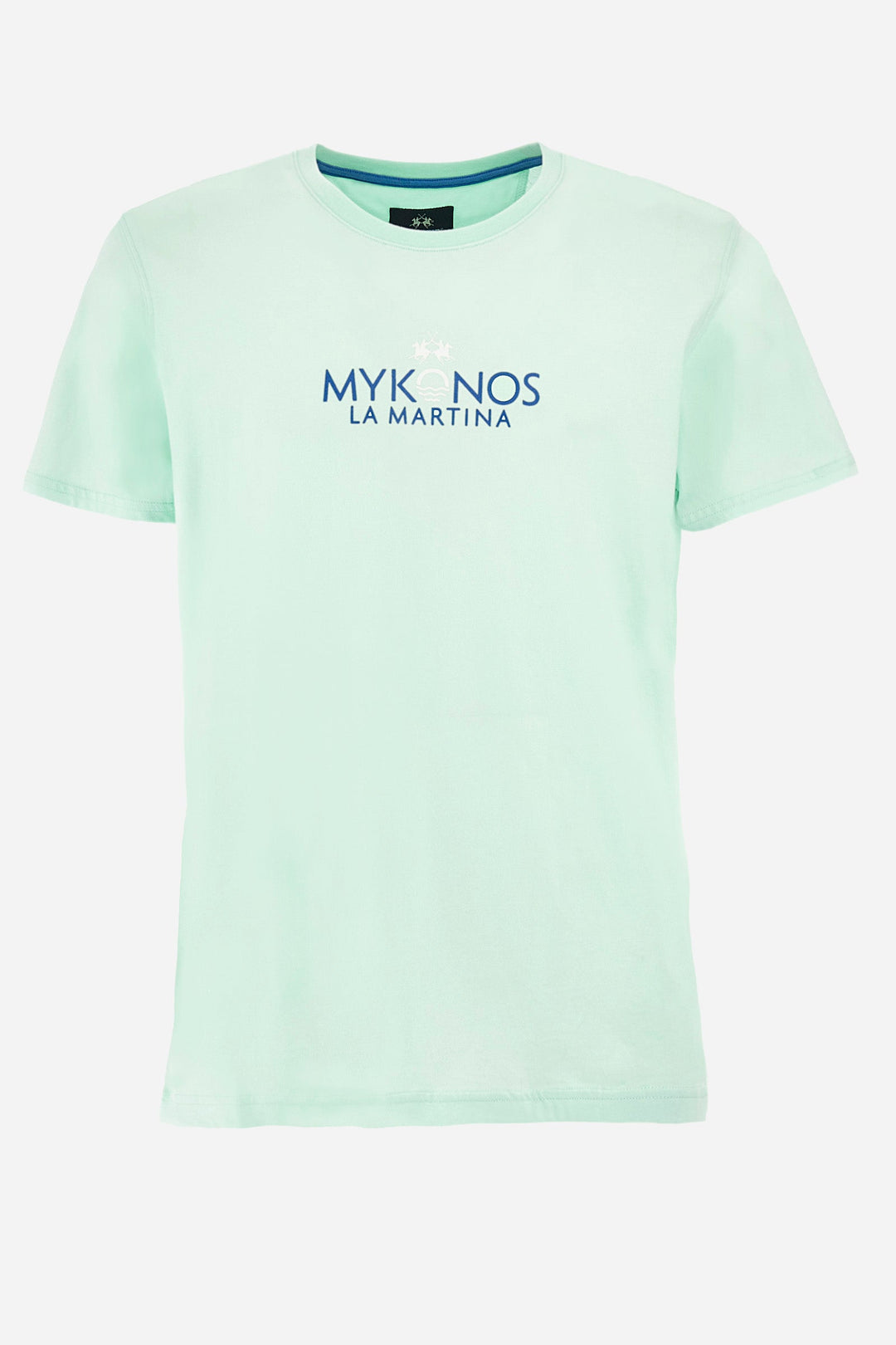 La Martina Regular Fit T-Shirts in Cotton -  YMR605-JS395- Concorde Fashion#color_green-07163