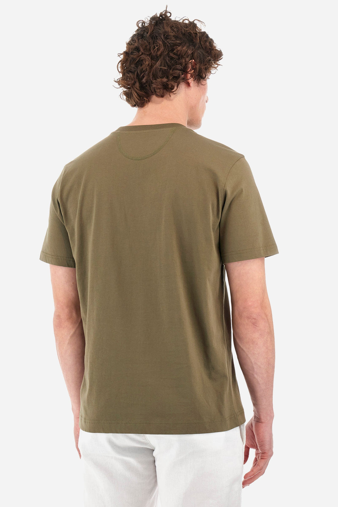 La Martina Regular Fit T-Shirts in Cotton -  YMRG30-JS206- Concorde Fashion#color_green-03197