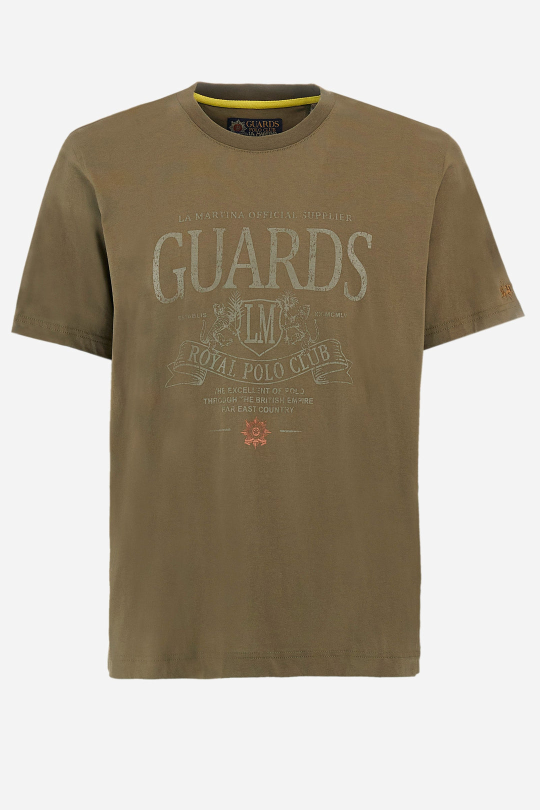 La Martina Regular Fit T-Shirts in Cotton -  YMRG30-JS206- Concorde Fashion#color_green-03197