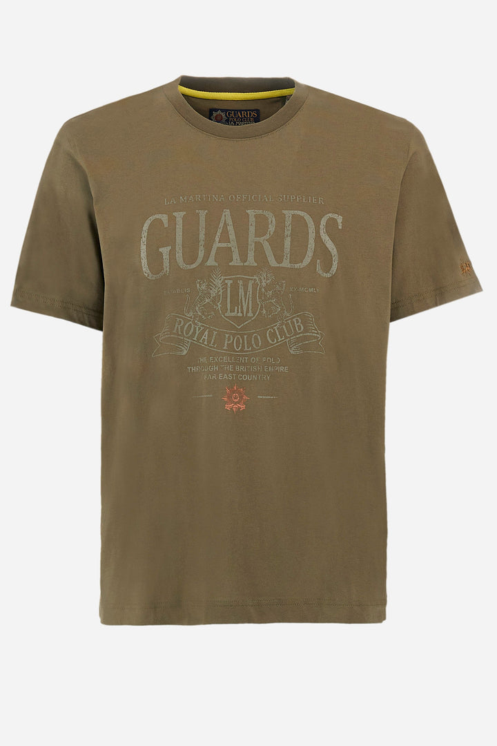 La Martina Regular Fit T-Shirts in Cotton -  YMRG30-JS206- Concorde Fashion#color_green-03197