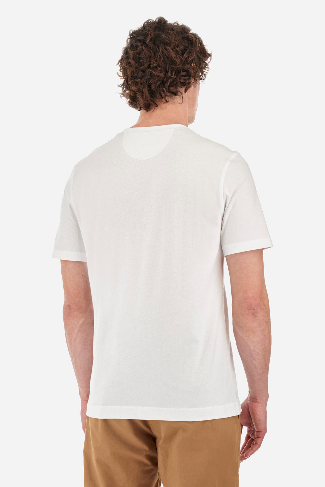La Martina Regular Fit T-Shirts in Cotton -  YMRG30-JS206- Concorde Fashion#color_white-00001