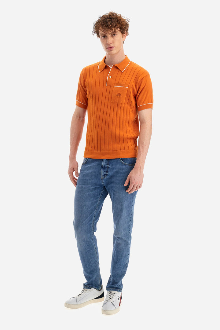 La Martina Regular Fit Sweaters in Cotton -  YMS009-XC008- Concorde Fashion#color_brown-04192