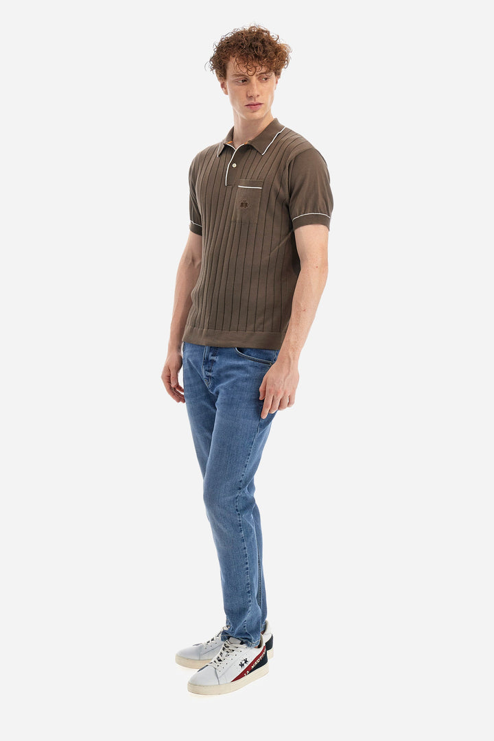 La Martina Regular Fit Sweaters in Cotton -  YMS009-XC008- Concorde Fashion#color_grey-04197
