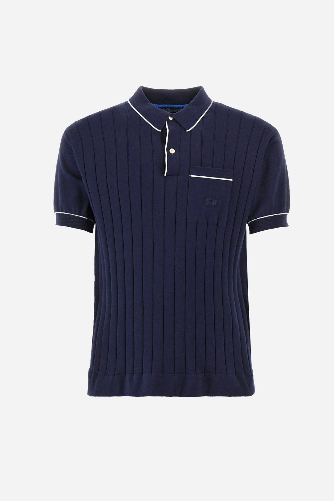 La Martina Regular Fit Sweaters in Cotton -  YMS009-XC008- Concorde Fashion#color_navy-07017