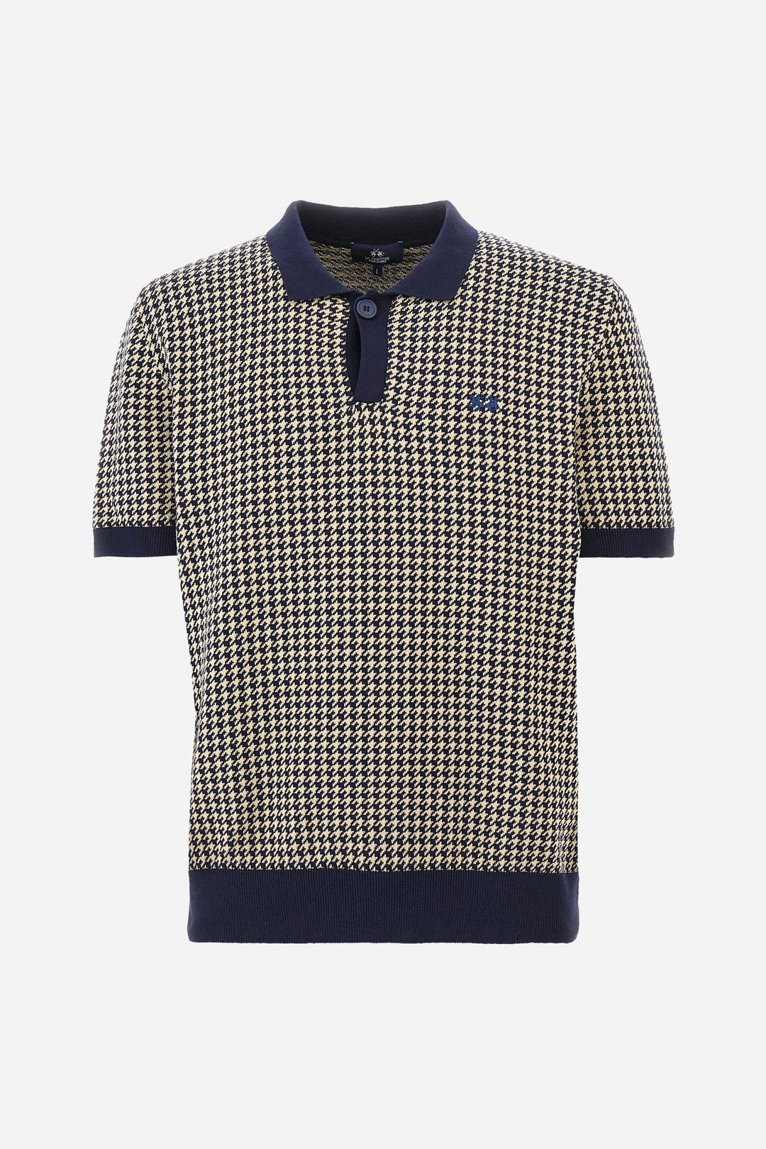 La Martina Regular Fit Sweaters in Cotton -  YMS015-XC008- Concorde Fashion#color_navy-f7105
