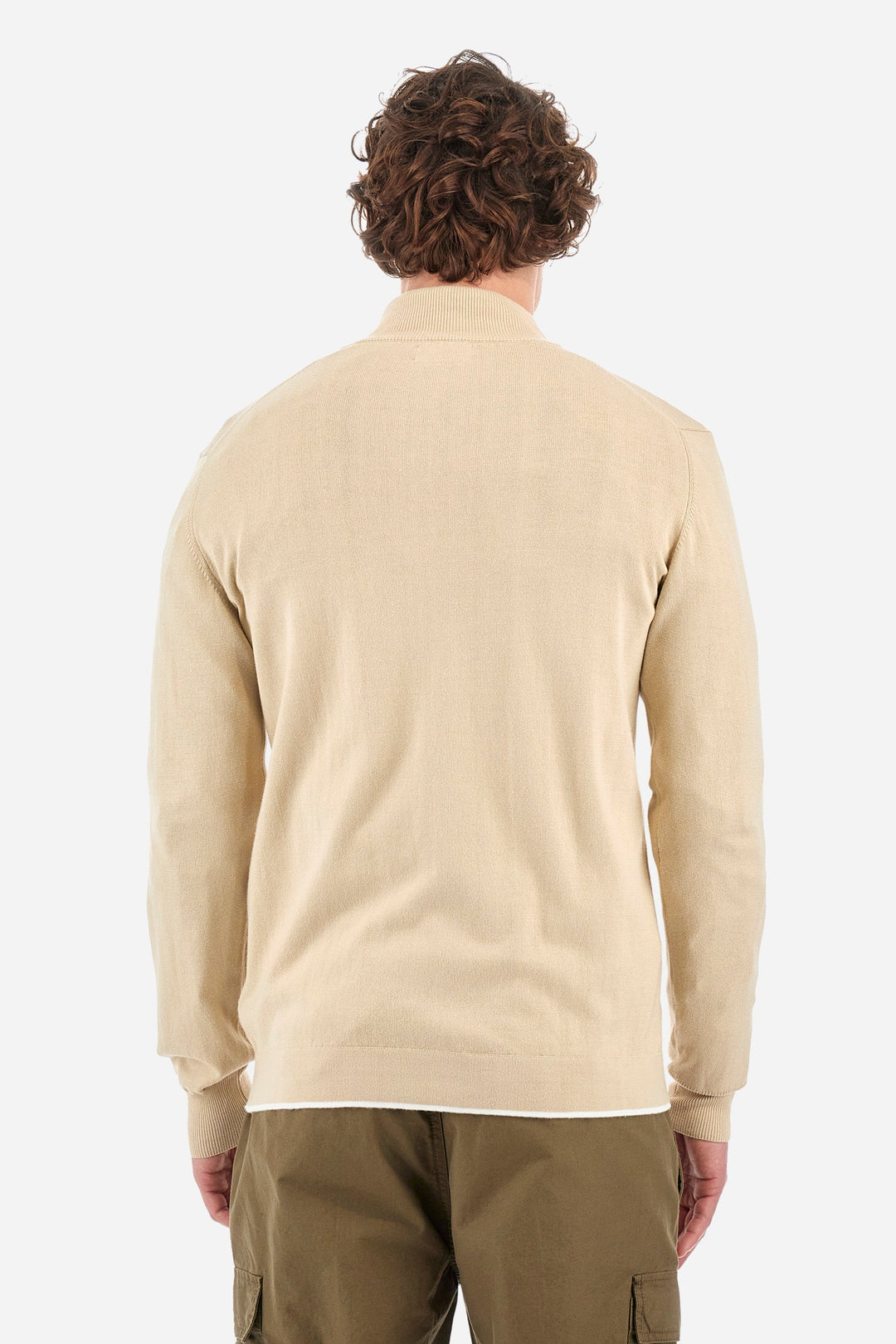 La Martina Regular Fit Sweaters in Cotton -  YMS019-XC008- Concorde Fashion#color_ beige-04022