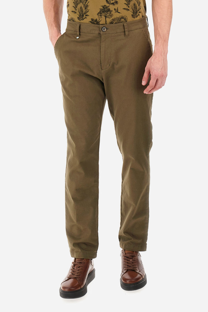 La Martina Regular Fit Chinos in Cotton Mix -  YMT002-TW417- Concorde Fashion#color_green-03197