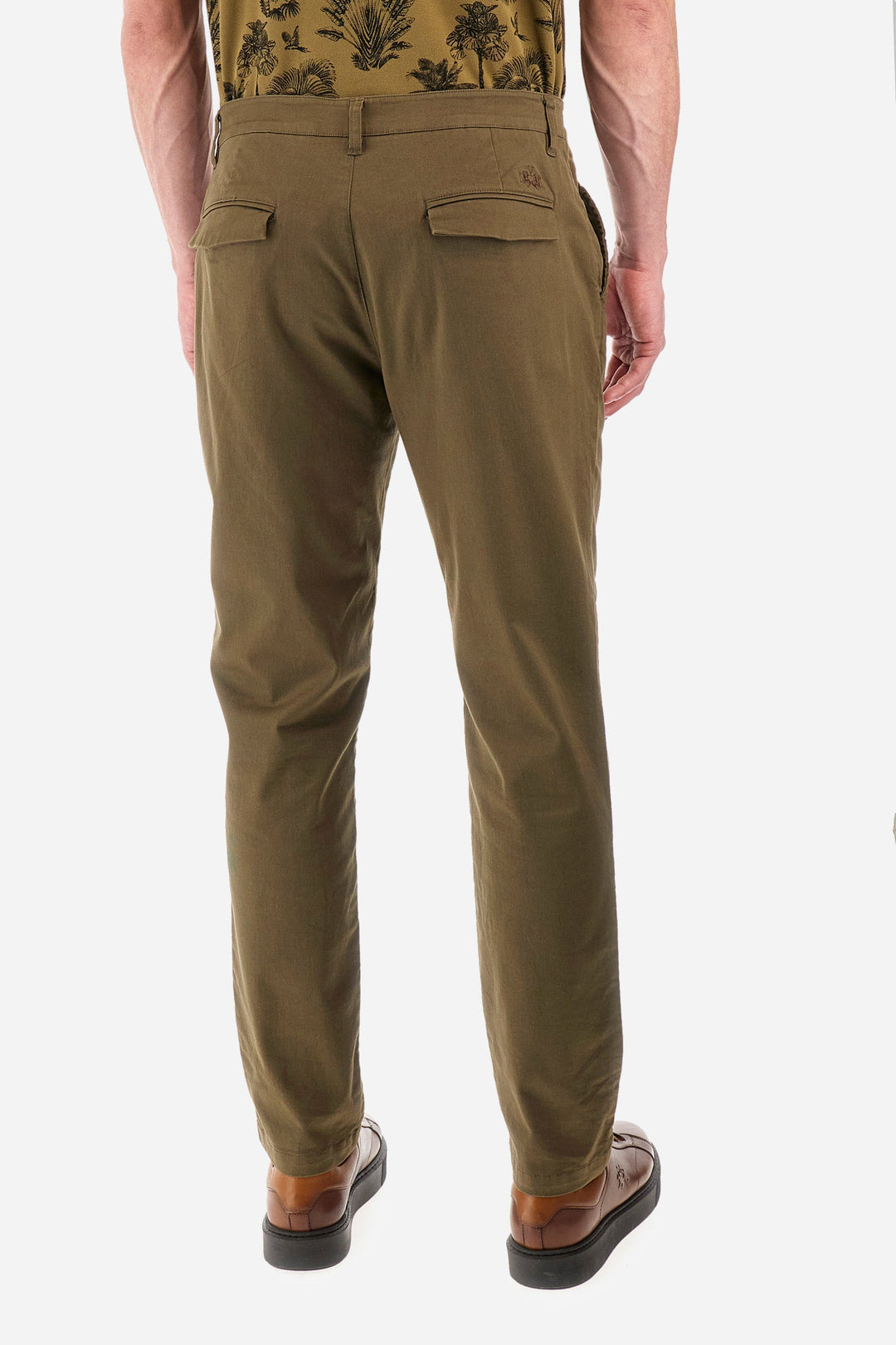 La Martina Regular Fit Chinos in Cotton Mix -  YMT002-TW417- Concorde Fashion#color_green-03197