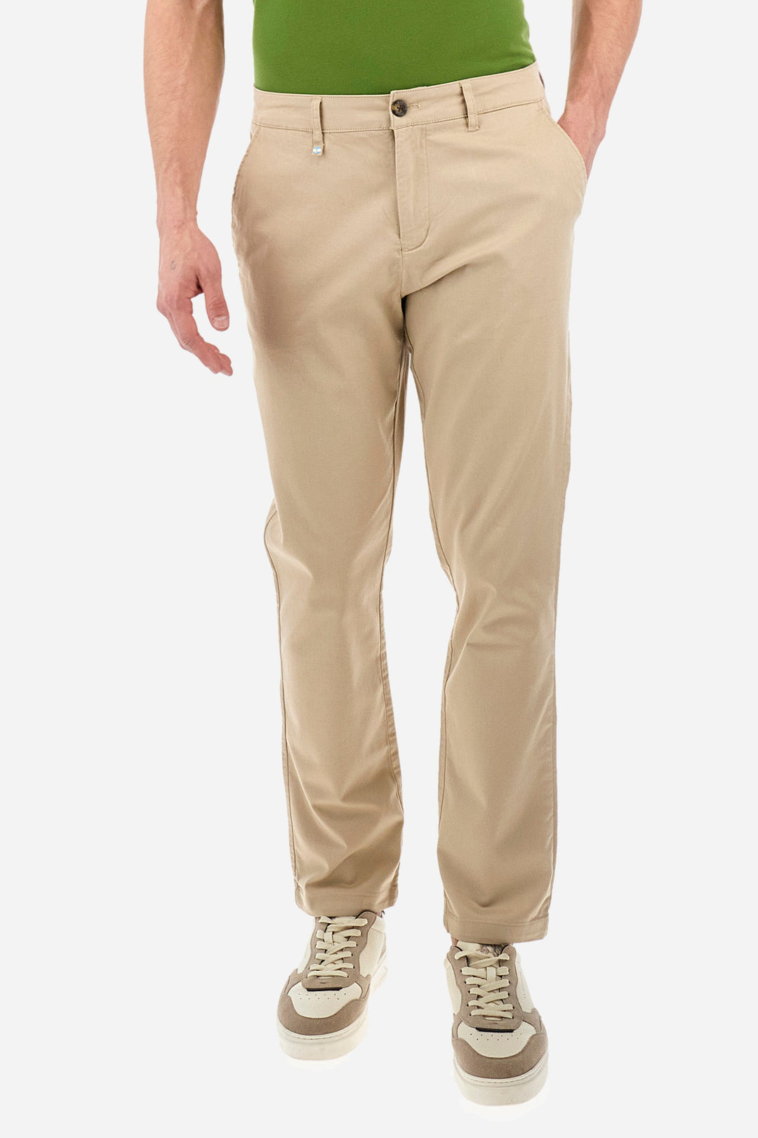 La Martina Regular Fit Chinos in Cotton Mix -  YMT002-TW417- Concorde Fashion#color_green-04022