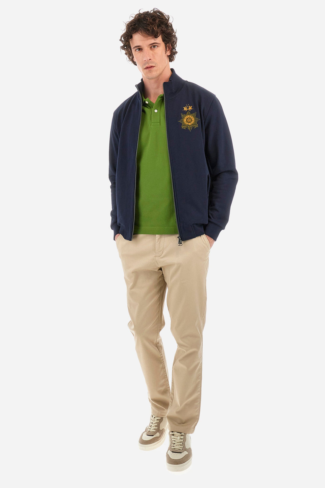 La Martina Regular Fit Chinos in Cotton Mix -  YMT002-TW417- Concorde Fashion#color_green-04022