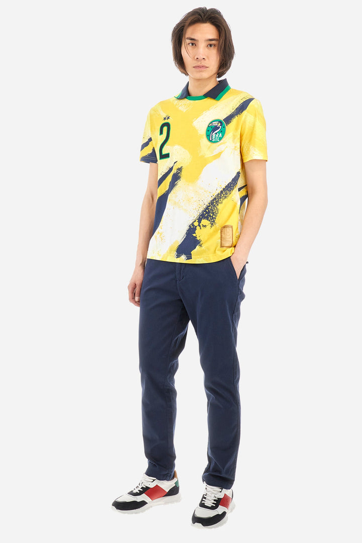 La Martina Regular Fit Chinos in Cotton Mix -  YMT002-TW417- Concorde Fashion#color_navy-07017