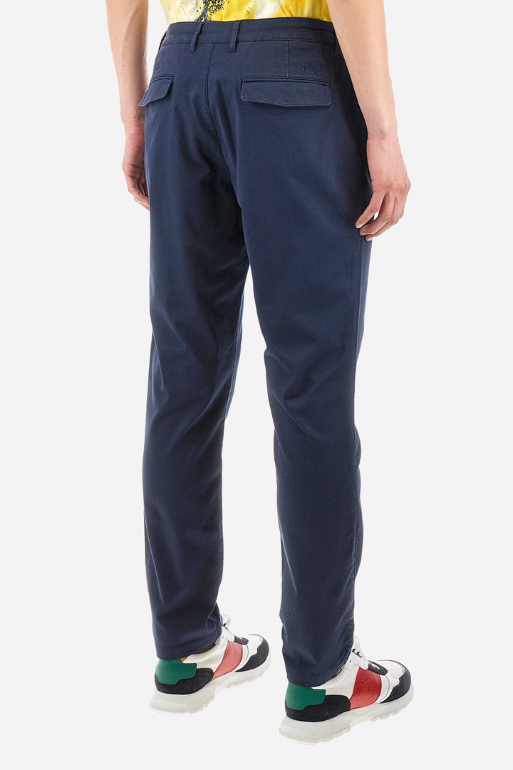 La Martina Regular Fit Chinos in Cotton Mix -  YMT002-TW417- Concorde Fashion#color_navy-07017