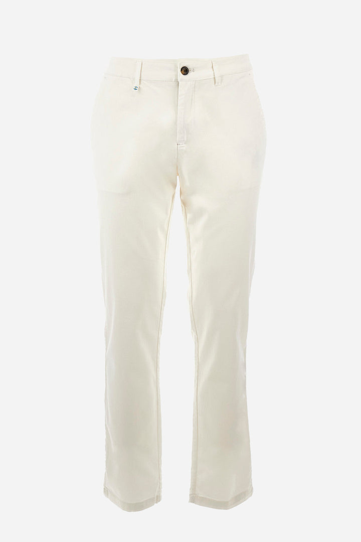 La Martina Regular Fit Chinos in Cotton Mix -  YMT002-TW417- Concorde Fashion#color_white-00002