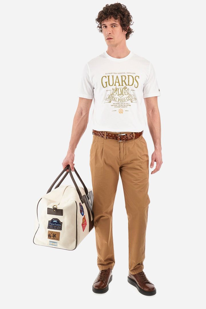 La Martina Regular Fit Chinos in Cotton -  YMT011-PP688- Concorde Fashion#color_brown-04081