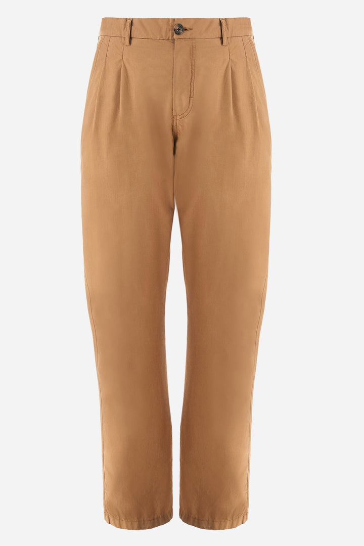 La Martina Regular Fit Chinos in Cotton -  YMT011-PP688- Concorde Fashion#color_brown-04081