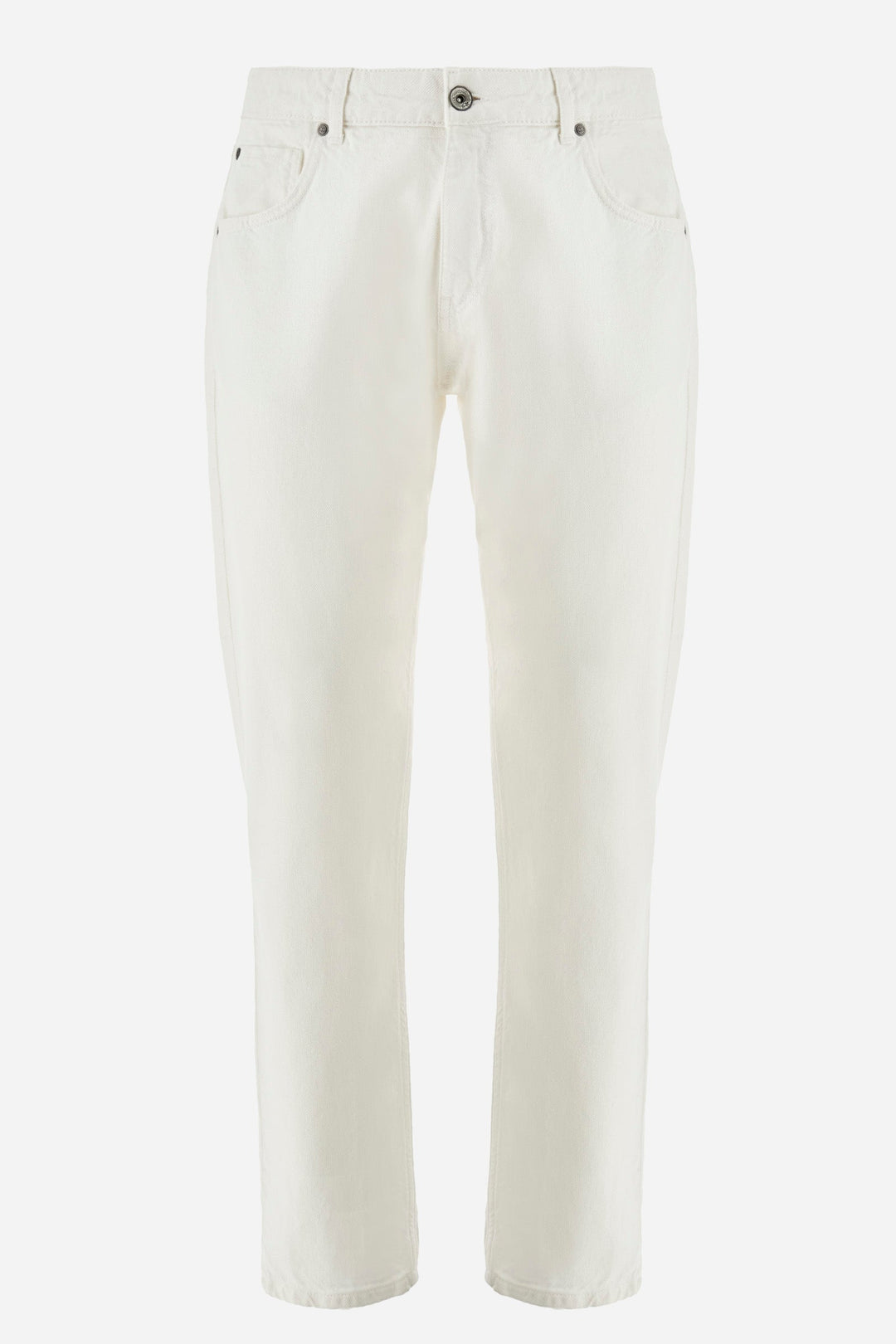 La Martina Regular Fit Trousers in Cotton -  YMT013-TW438- Concorde Fashion#color_white-00001