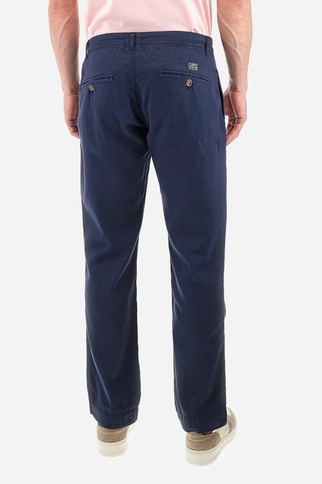 La Martina Regular Fit Chinos in Cotton Mix -  YMT014-TL333- Concorde Fashion#color_navy-07017