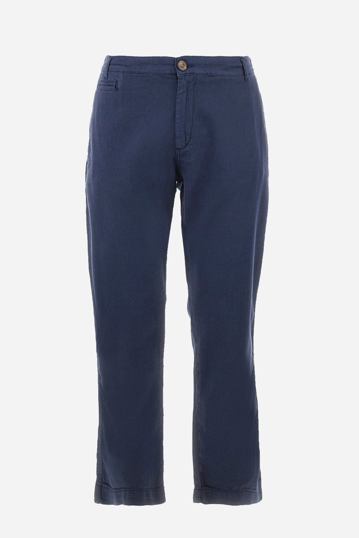 La Martina Regular Fit Chinos in Cotton Mix -  YMT014-TL333- Concorde Fashion#color_navy-07017