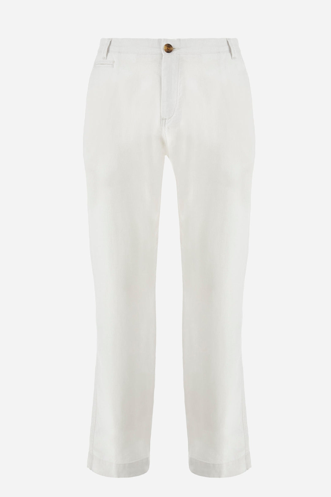 La Martina Regular Fit Chinos in Cotton Mix -  YMT014-TL333- Concorde Fashion#color_white-00002