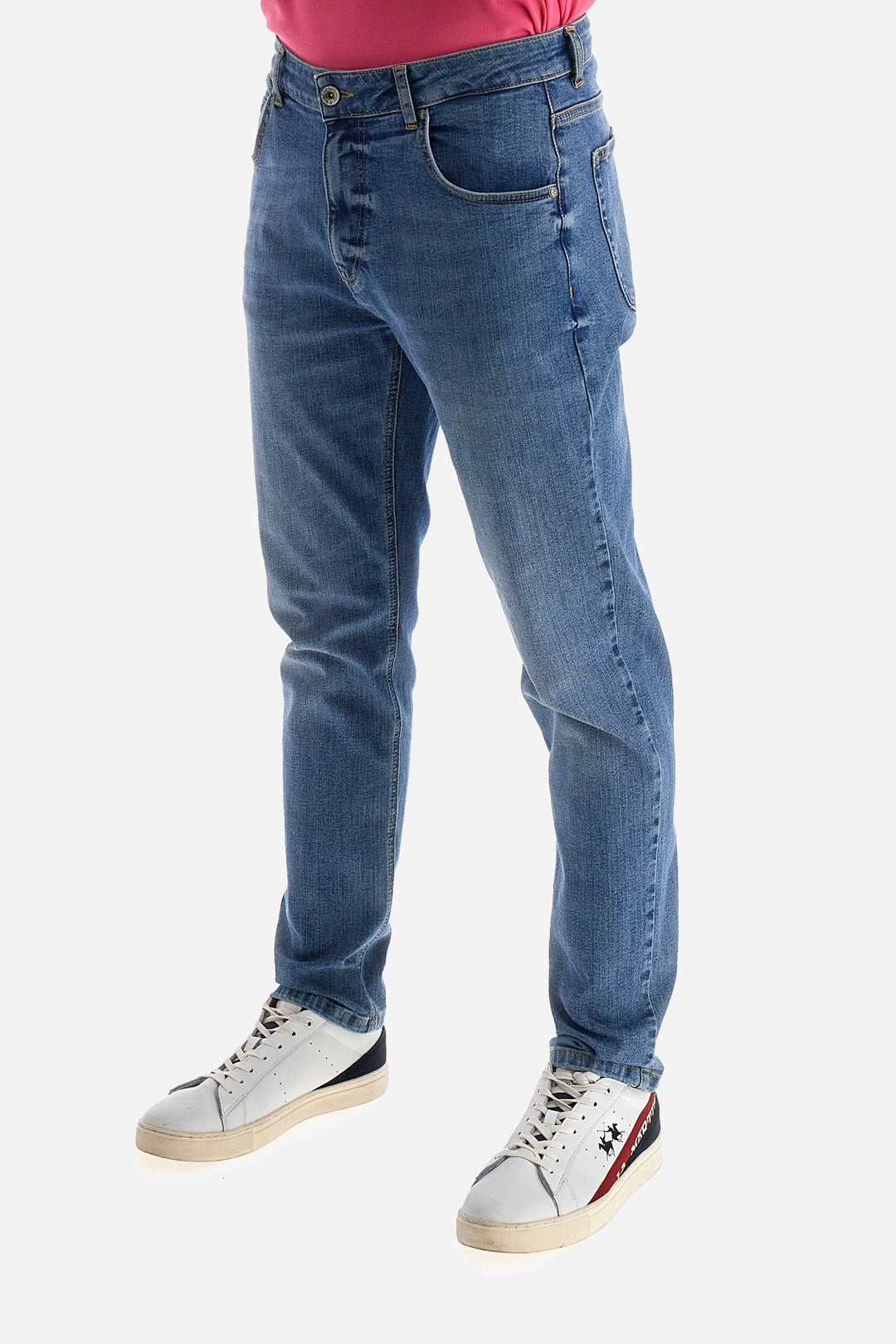 La Martina Regular Fit Jeans in Cotton Mix -  YMT015-DM086- Concorde Fashion#color_blue-d7002