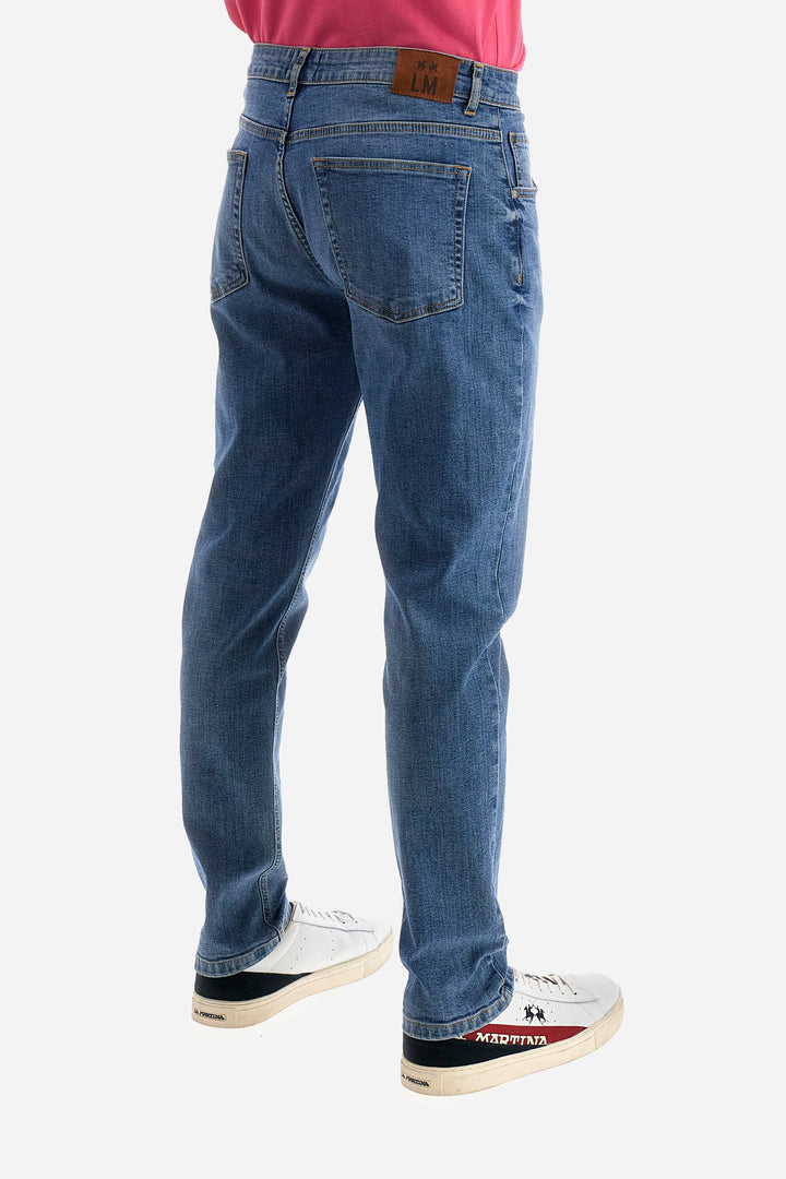 La Martina Regular Fit Jeans in Cotton Mix -  YMT015-DM086- Concorde Fashion#color_blue-d7002