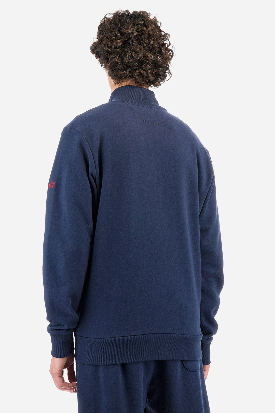 La Martina Sweatshirts Regular Fit in Cotton - ZAHID ZMF004-FP564- Concorde Fashion#color_navy-07017