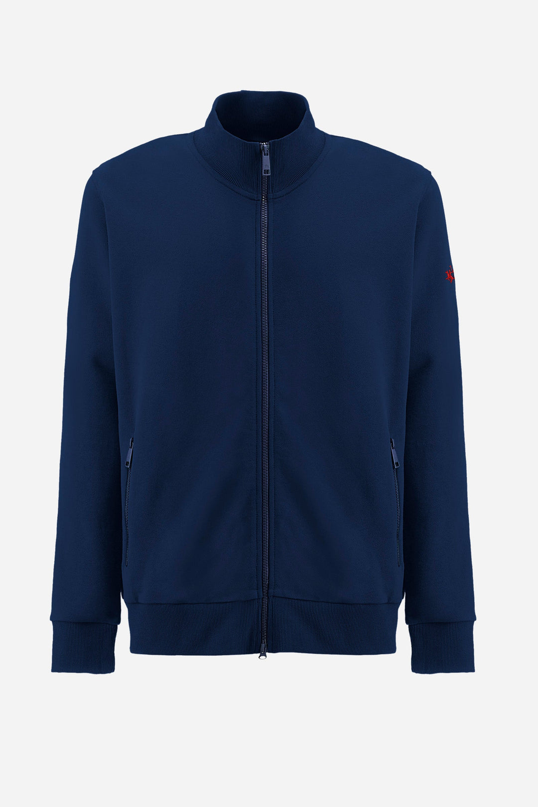 La Martina Sweatshirts Regular Fit in Cotton - ZAHID ZMF004-FP564- Concorde Fashion#color_navy-07017