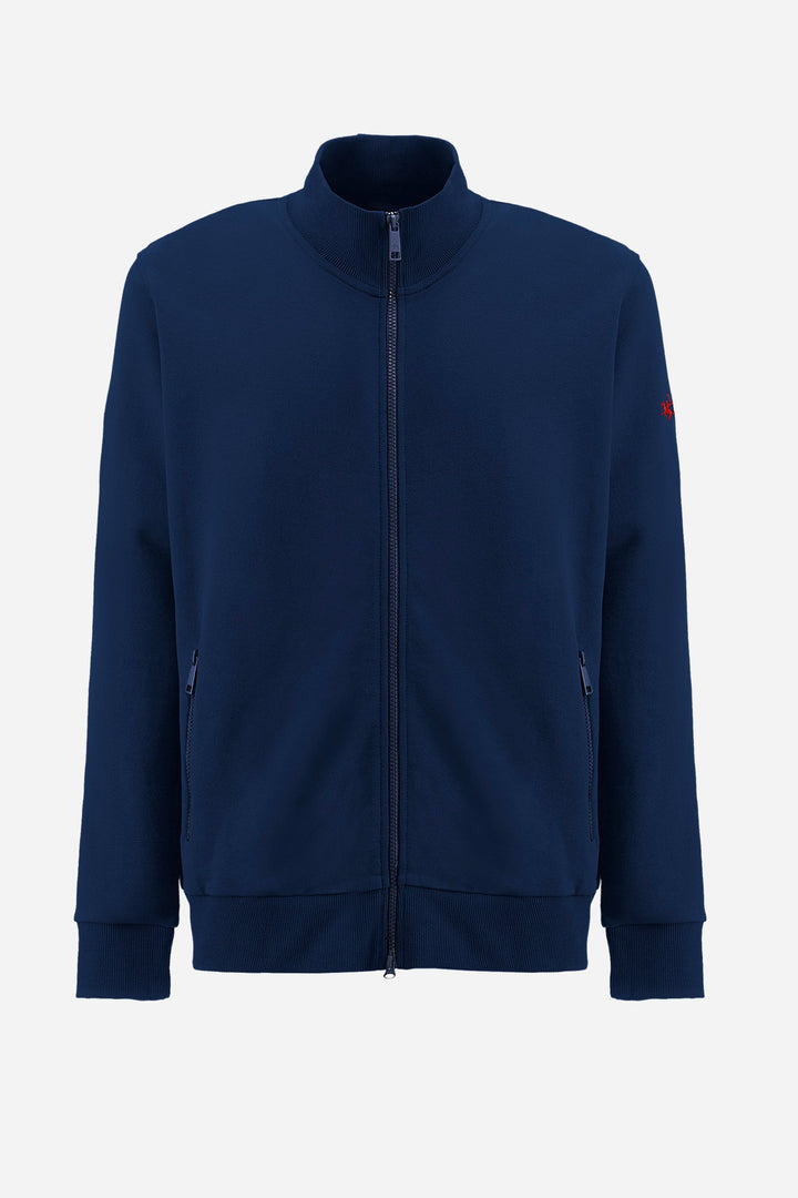 La Martina Sweatshirts Regular Fit in Cotton - ZAHID ZMF004-FP564- Concorde Fashion#color_navy-07017