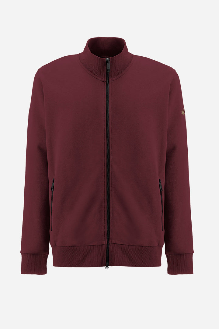 La Martina Sweatshirts Regular Fit in Cotton - ZAHID ZMF004-FP564- Concorde Fashion#color_red-06046