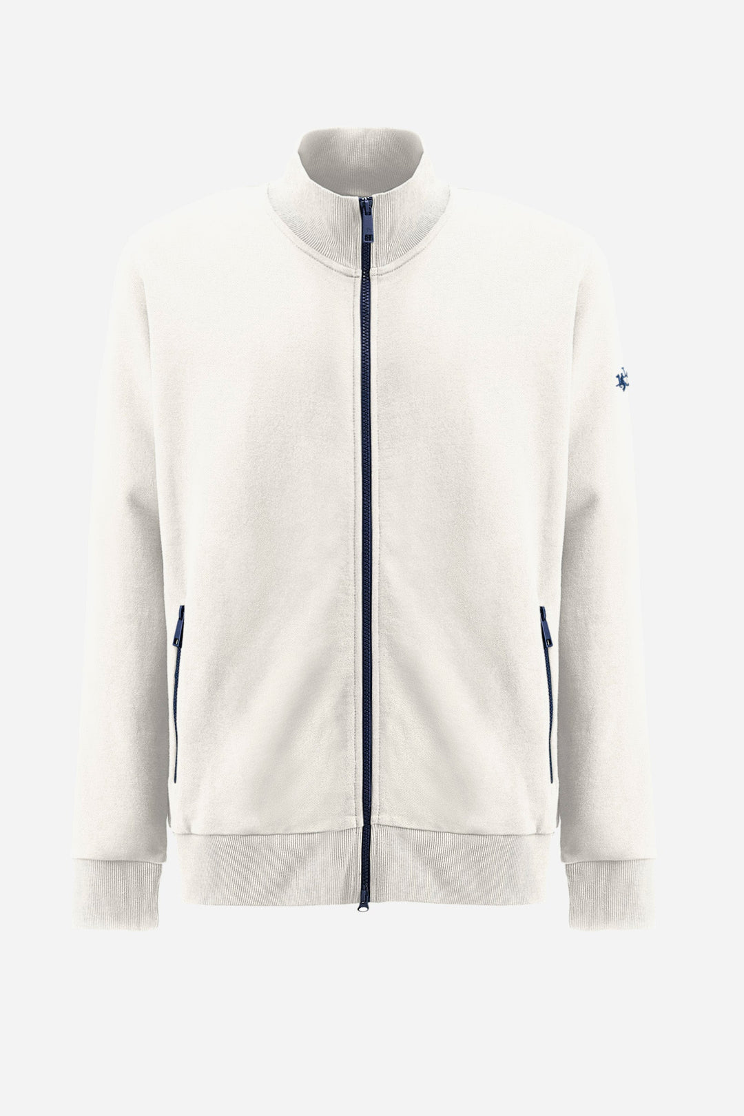 La Martina Sweatshirts Regular Fit in Cotton - ZAHID ZMF004-FP564- Concorde Fashion#color_white-00002