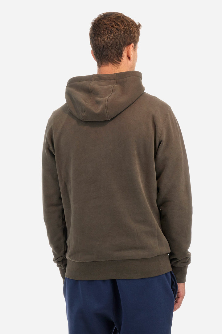 La Martina Hoodies Regular Fit in Cotton - ZACKIE ZMF010-FP575- Concorde Fashion#color_brown-03165