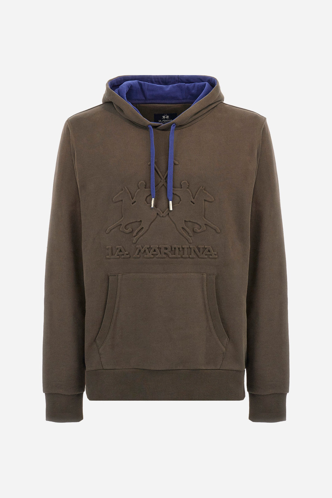 La Martina Hoodies Regular Fit in Cotton - ZACKIE ZMF010-FP575- Concorde Fashion#color_brown-03165