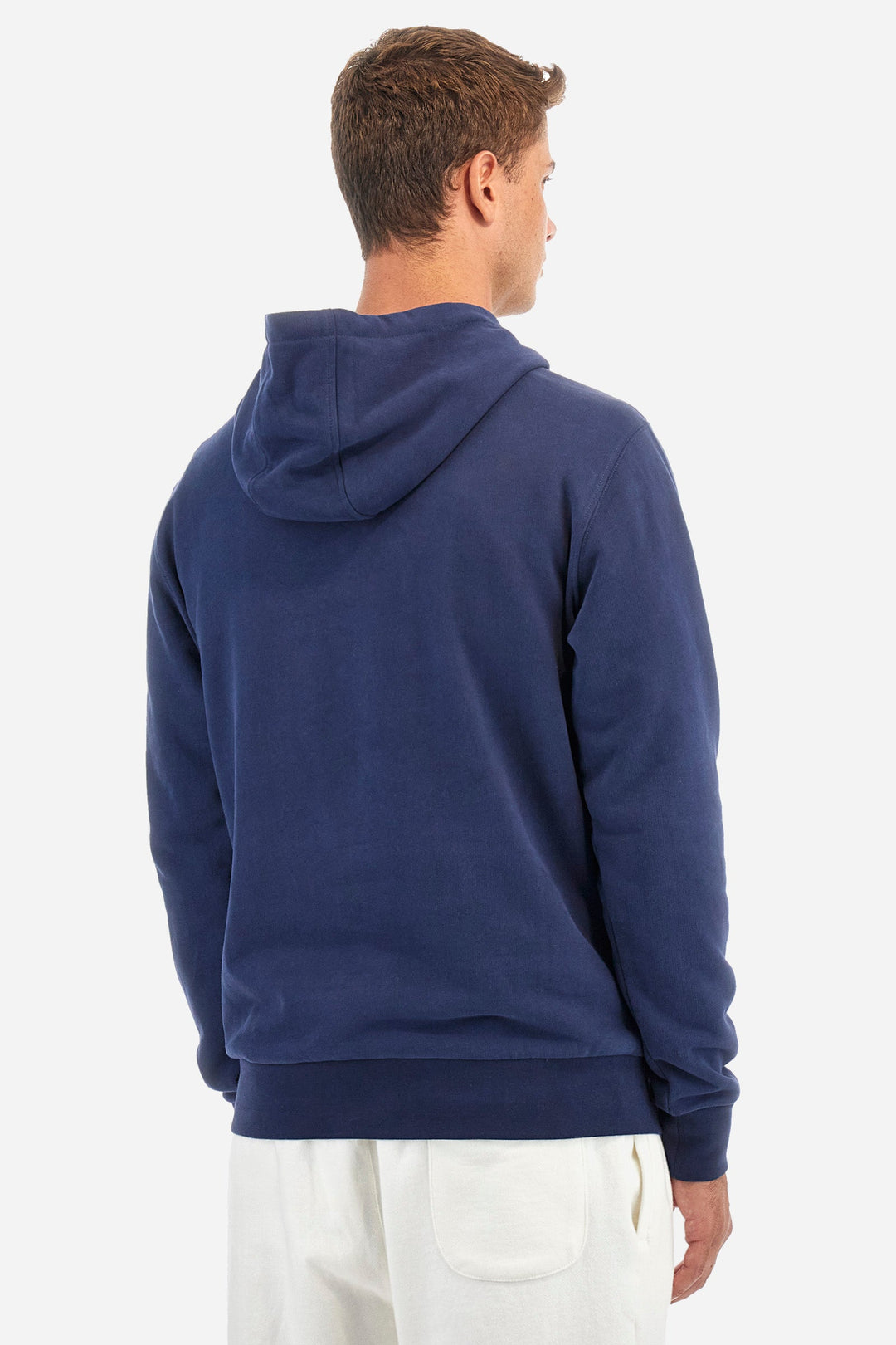 La Martina Hoodies Regular Fit in Cotton - ZACKIE ZMF010-FP575- Concorde Fashion#color_navy-07017