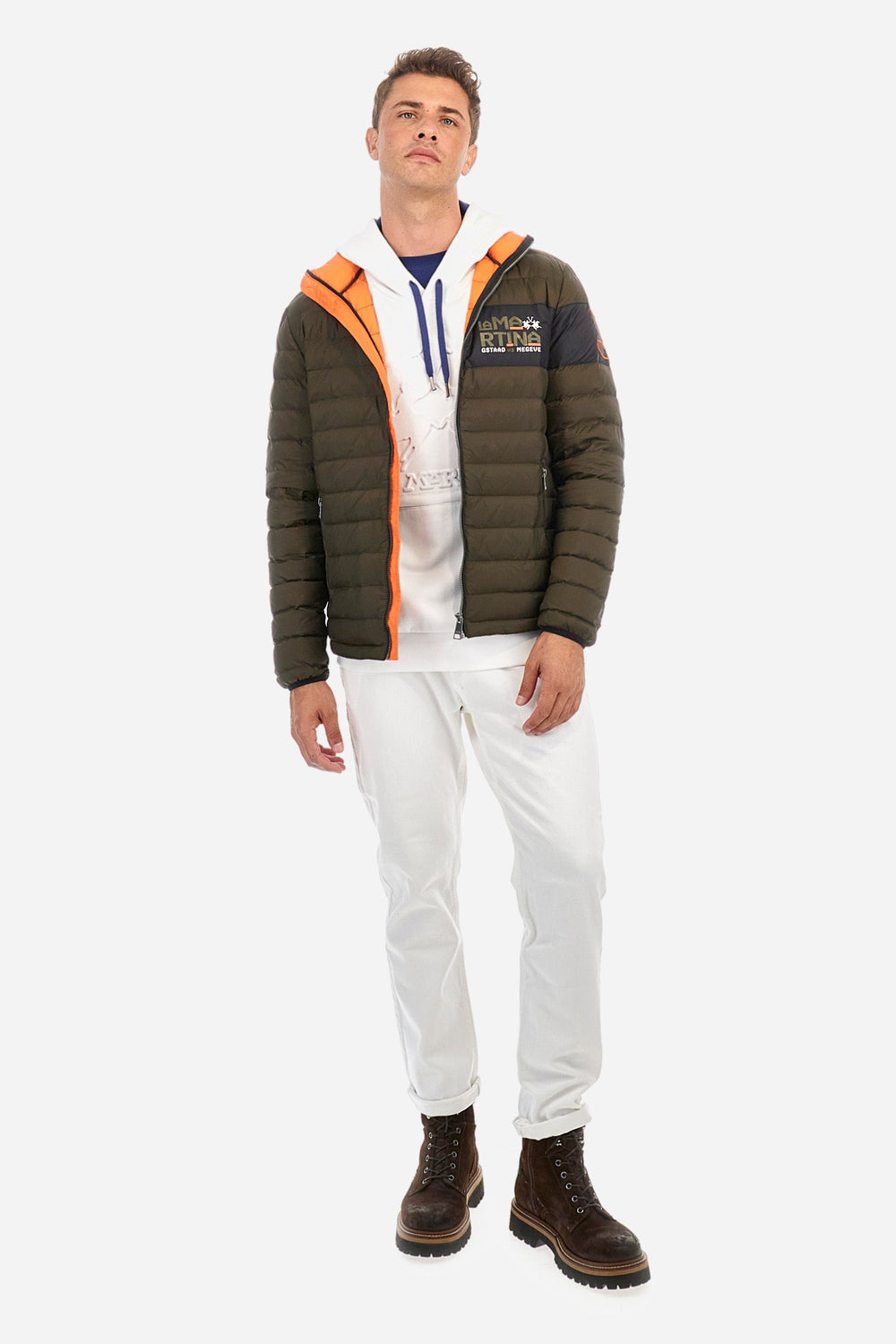 La Martina Hoodies Regular Fit in Cotton - ZACKIE ZMF010-FP575- Concorde Fashion#color_white-00002