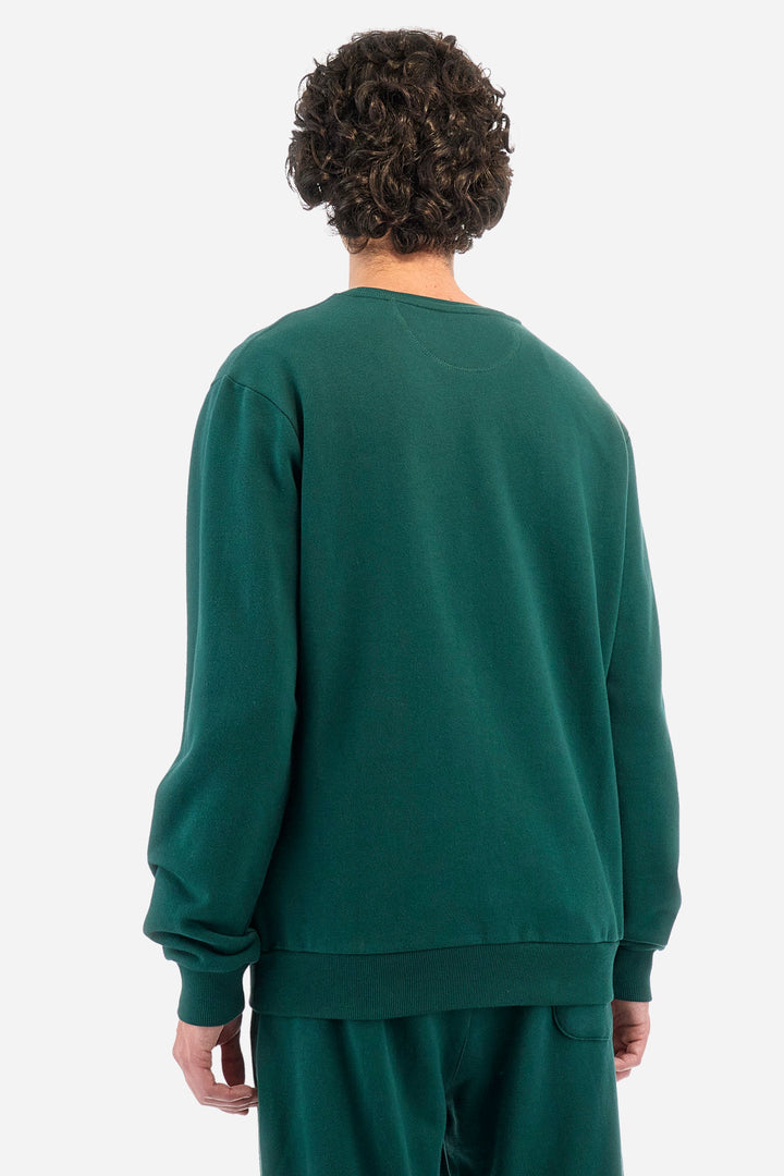 La Martina Sweatshirts Regular Fit in Cotton - ZAHOUR ZMF302-FP564- Concorde Fashion#color_green-03230