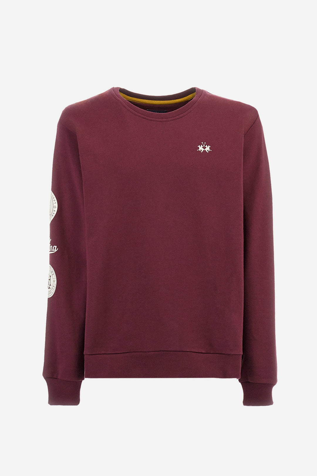 La Martina Sweatshirts Regular Fit in Cotton - ZAHOUR ZMF302-FP564- Concorde Fashion#color_red-06046