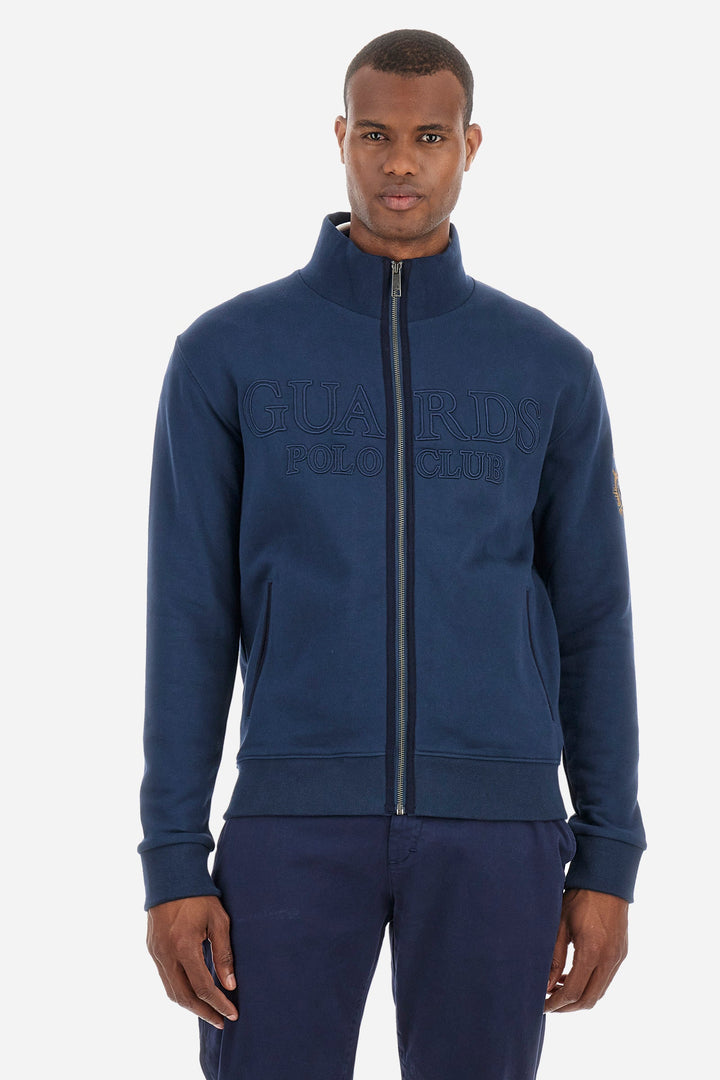 La Martina Sweatshirts Regular Fit in Cotton - ZAFAR ZMFG30-FP559- Concorde Fashion#color_navy-07017