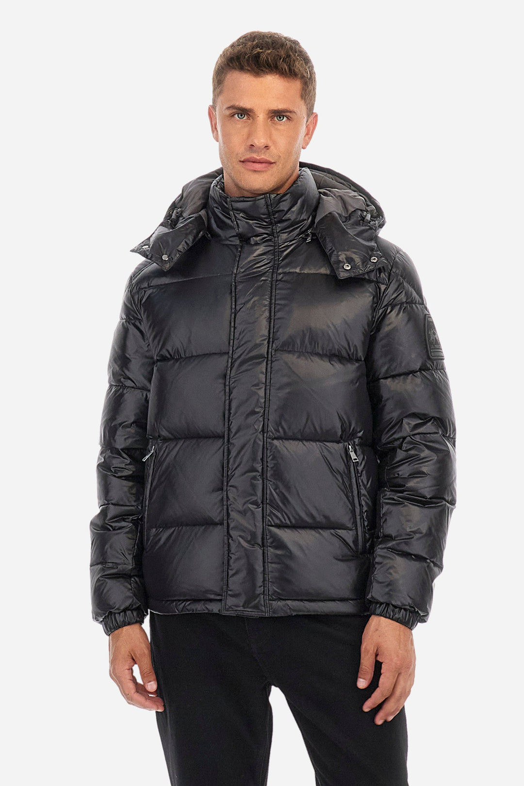 La Martina Casual Jackets Regular Fit in Nylon - ZON ZMO021-PA067- Concorde Fashion#color_black-09999