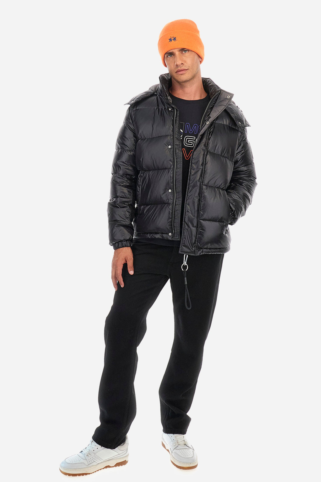 La Martina Casual Jackets Regular Fit in Nylon - ZON ZMO021-PA067- Concorde Fashion#color_black-09999