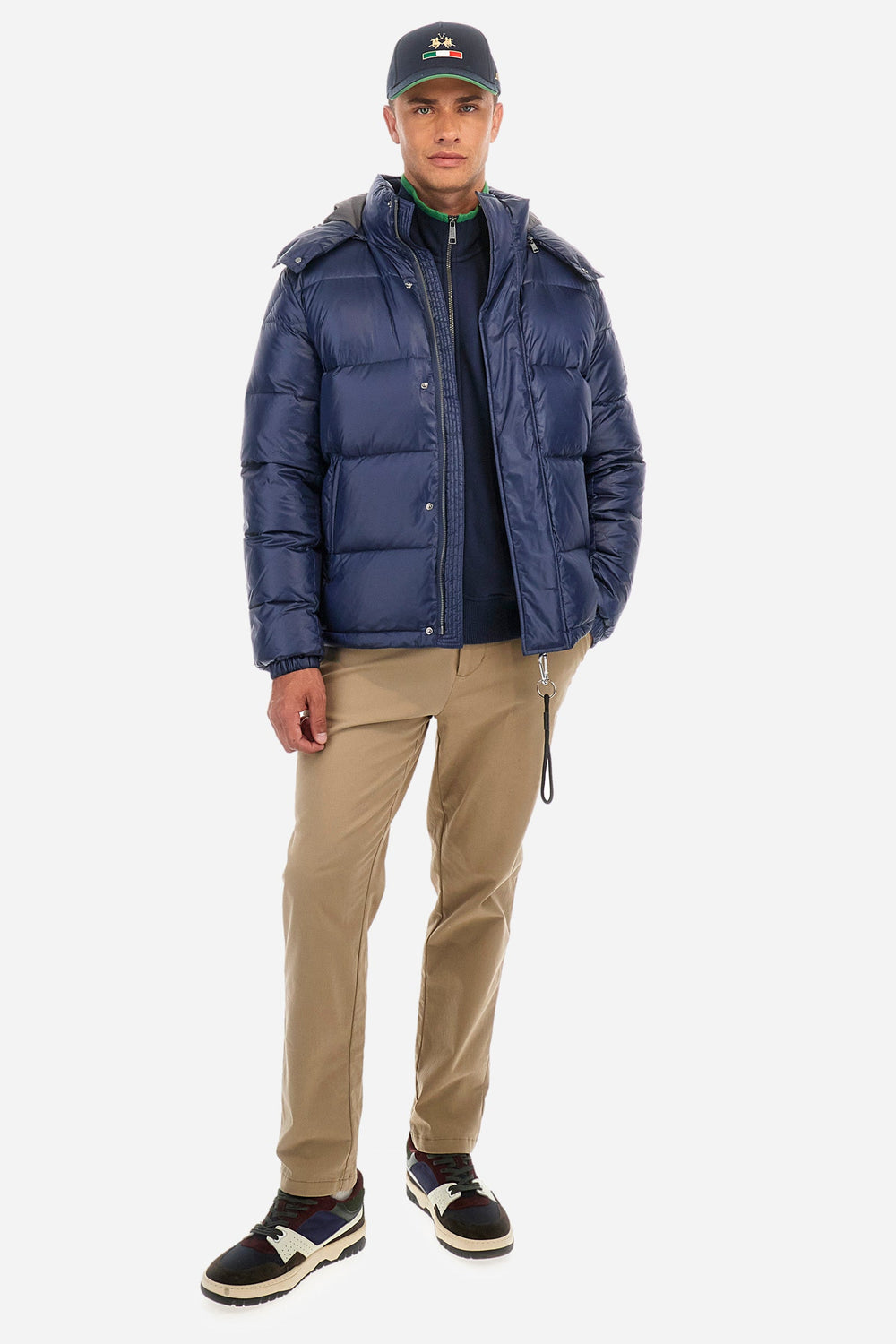 La Martina Casual Jackets Regular Fit in Nylon - ZON ZMO021-PA067- Concorde Fashion#color_navy-07017