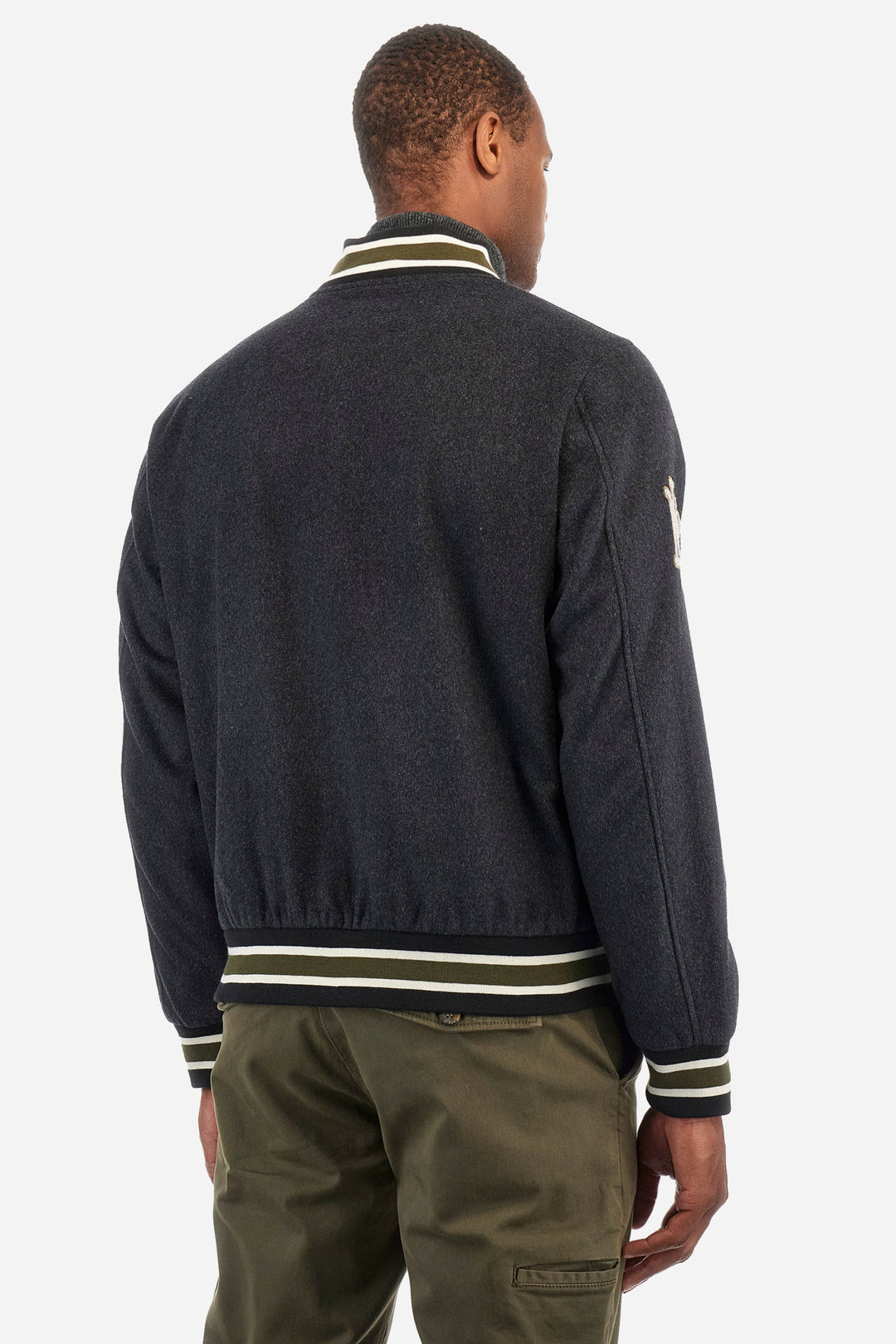 La Martina Casual Jackets Regular Fit in Wool Mix - ZEUS ZMO300-FT044- Concorde Fashion#color_grey-01007