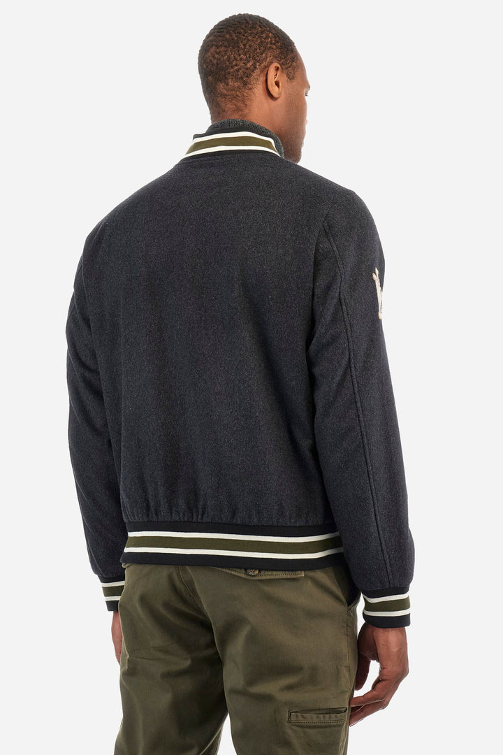 La Martina Casual Jackets Regular Fit in Wool Mix - ZEUS ZMO300-FT044- Concorde Fashion#color_grey-01007