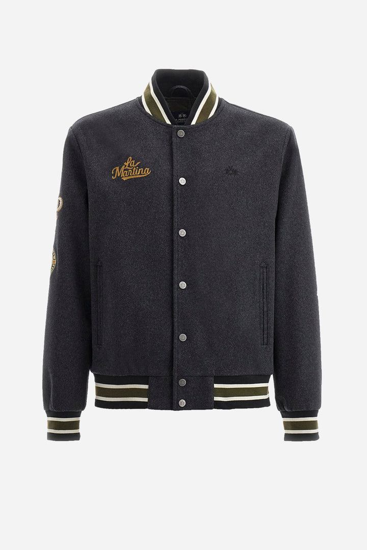 La Martina Casual Jackets Regular Fit in Wool Mix - ZEUS ZMO300-FT044- Concorde Fashion#color_grey-01007
